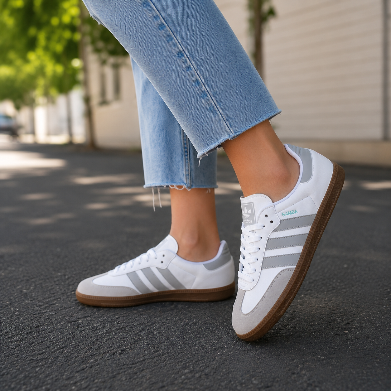 Zapatillas samba grises + Envio gratis