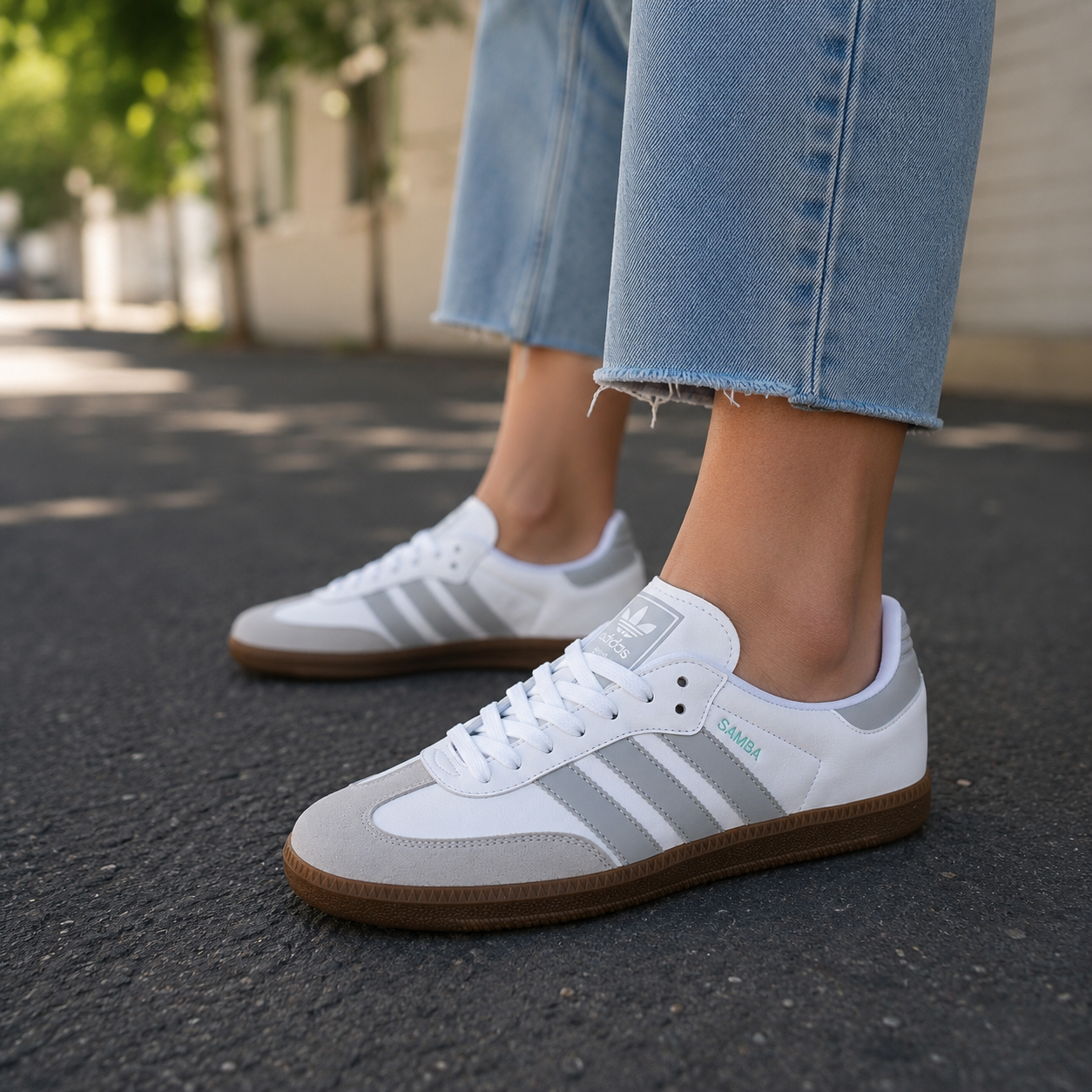 Zapatillas samba grises + Envio gratis