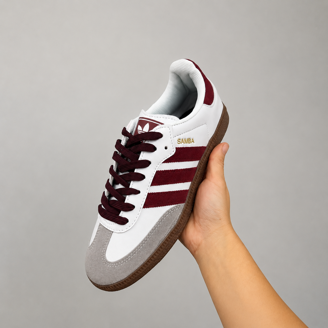 Samba Bordo con blanco + Envio gratis